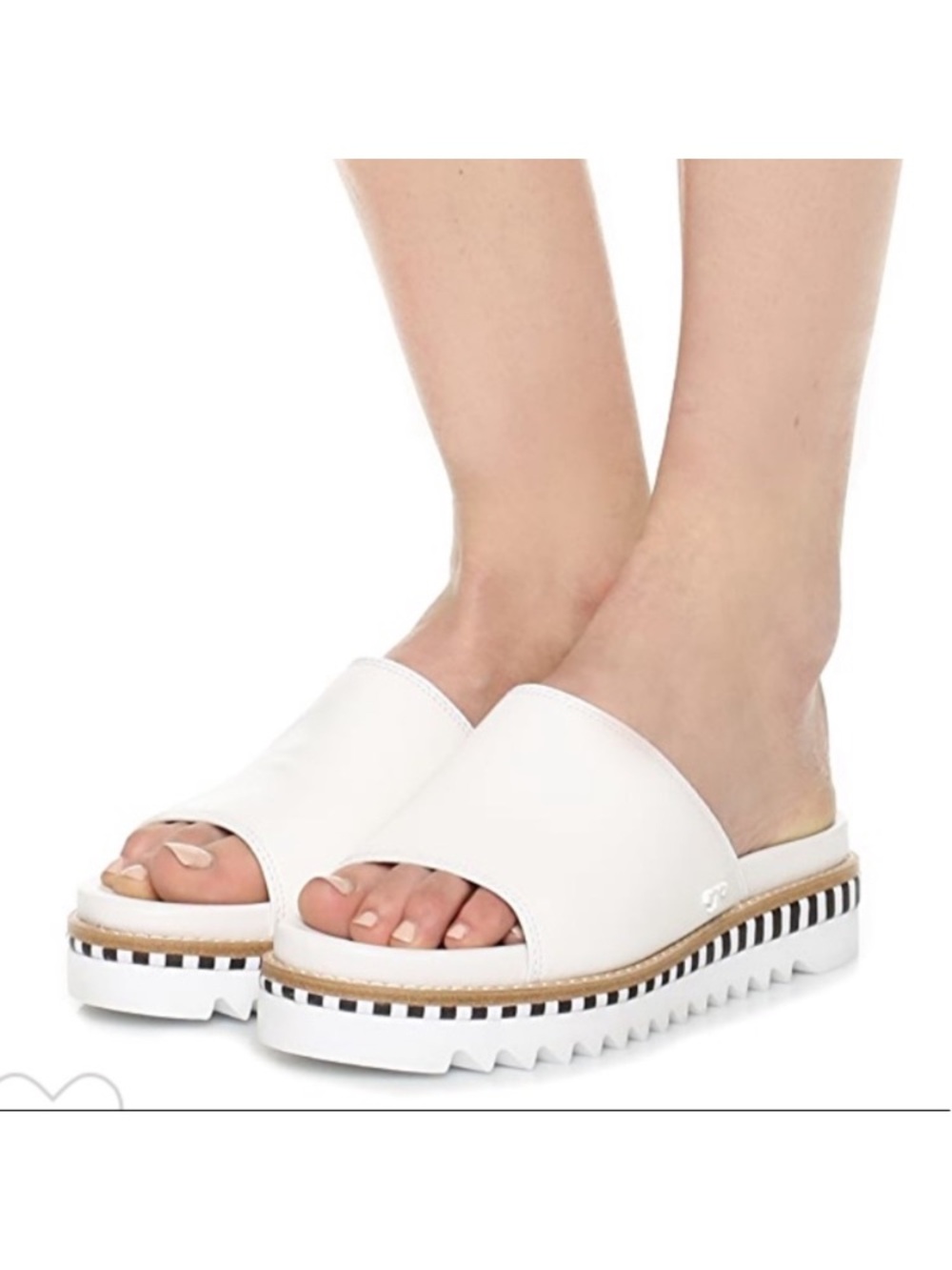 Tory Burch Sawtooth Slide  Sandals Size 8 M New without box